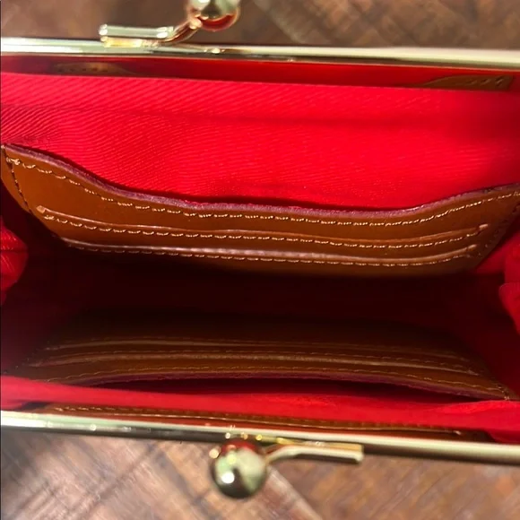 Dooney & Bourke Burgundy Fall Suede Leather Women's Bag and Matching Wallet Set - Picture 9 of 14